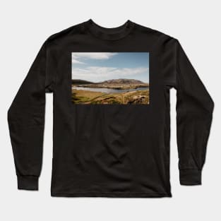 landscape with lake and mountains Long Sleeve T-Shirt